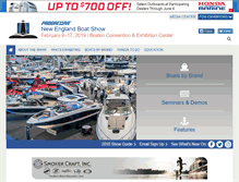 Tablet Screenshot of newenglandboatshow.com